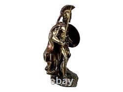Greek King Leonidas Warrior of Sparta Statue Sculpture Figure Bronze Finish