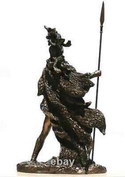 Greek Roman Goddess Athena Minerva Warrior Figure Statue Cold Cast Bronze Resin
