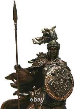 Greek Roman Goddess Athena Minerva Warrior Figure Statue Cold Cast Bronze Resin