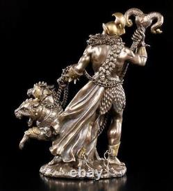 Hades Figure with Cerberus Greek God Hellhound Underworld Decorative Statue
