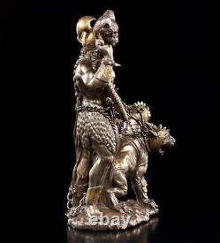 Hades Figure with Cerberus Greek God Hellhound Underworld Decorative Statue