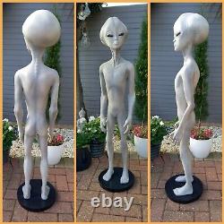 Halloween Fibreglass / Resin 4 Foot Alien Statue / Figure