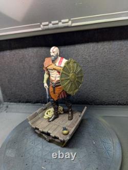 Hand-Painted Kratos Figure God of War Custom Resin Statue OOAK 14,5X7,5CM