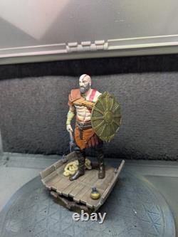 Hand-Painted Kratos Figure God of War Custom Resin Statue OOAK 14,5X7,5CM