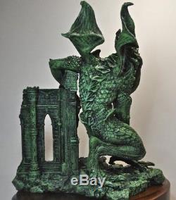 Handmade Cthulhu Rising Statue Sculpture Figurine Artwork Hand Carved Art Figure
