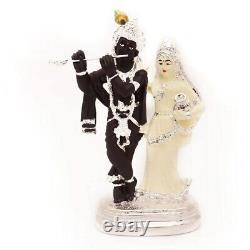 Handmade Resin Hindu God Radha Krishna Figure Statue For Home Office Decor