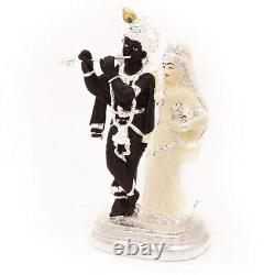 Handmade Resin Hindu God Radha Krishna Figure Statue For Home Office Decor