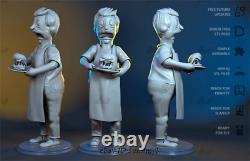 Happy Burger Unpainted Resin Kits Model GK Statue Figure 3D Print 23cm 1/8 Scale