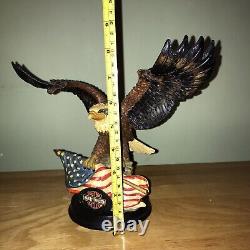 Harley Davidson Motorcycles Large Resin Detailed Eagle Ornament Statue Figure