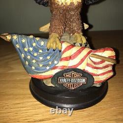 Harley Davidson Motorcycles Large Resin Detailed Eagle Ornament Statue Figure