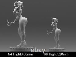 Harley Quinn Woman Unpainted Unassembled Resin 3D printed Model Figure NSFW