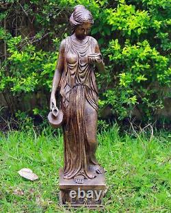 Hebe 85cm Bronze Marble Resin Garden Statue