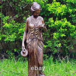 Hebe 85cm Bronze Marble Resin Garden Statue