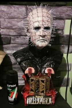 Hellraiser (Half Scale)RARE Pinhead Horror Resin Bust (LIGHT NOT INCLUDED)