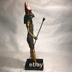Horus Amon Ra Egyptian Sun God Scarce Resin Figure Statue Egypt Pyramid Thoth