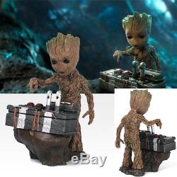 Hot Guardians of the Galaxy Vol. 2 Push Bomb Button Baby Groot Figure Statue Toy
