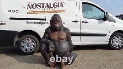 Huge Life-size Fibreglass / Resin Sitting Gorilla Figure