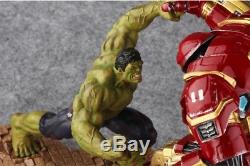 Hulk VS Hulkbuster MK44 Statue Resin Collection Model Figure Colorful Gift New