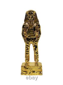 IMBUE ART Pair of Ltd Edition Sculptures Gold Ancient Astronauts rare/sold out