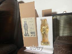 IMBUE ART Pair of Ltd Edition Sculptures Gold Ancient Astronauts rare/sold out