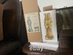 IMBUE ART Pair of Ltd Edition Sculptures Gold Ancient Astronauts rare/sold out