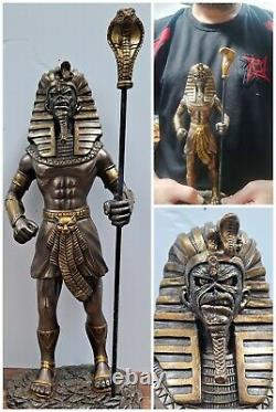 IRON MAIDEN Eddie Powerslave FIGURE Pharaoh HUGE Custom Resin Figurine Statue