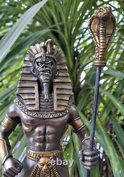 IRON MAIDEN Eddie Powerslave FIGURE Pharaoh HUGE Custom Resin Figurine Statue