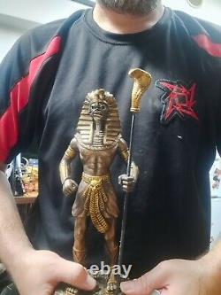 IRON MAIDEN Eddie Powerslave FIGURE Pharaoh HUGE Custom Resin Figurine Statue