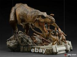 IRON STUDIOS Jurassic Park T-Rex The Final Scene Statue Diorama Statue Figure
