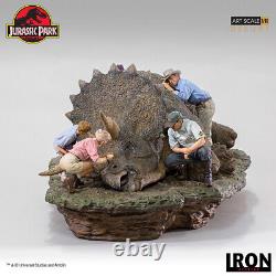 IRON STUDIOS Jurassic Park Triceratops Diorama DX Art Scale 110 Figure Statue