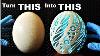 I Carve An Ostrich Egg Filled With Resin And It Glows