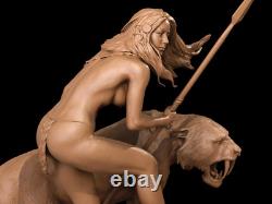 Indian Female Warrior Statue CA3DStudios 8K 3D Printed Resin 10cm to 35cm
