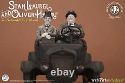 Infinite Statue Laurel & Hardy on Ford Model T Figure Set