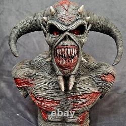 Iron Maiden 22cm Custom Eddie FIGURE Legacy Beast Statue Figurine RESIN BUST New
