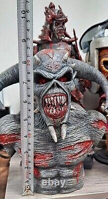 Iron Maiden 22cm Custom Eddie FIGURE Legacy Beast Statue Figurine RESIN BUST New