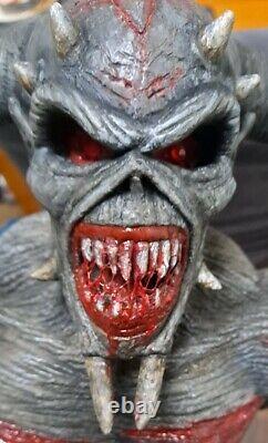 Iron Maiden 22cm Custom Eddie FIGURE Legacy Beast Statue Figurine RESIN BUST New