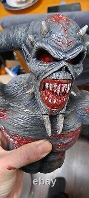 Iron Maiden 22cm Custom Eddie FIGURE Legacy Beast Statue Figurine RESIN BUST New