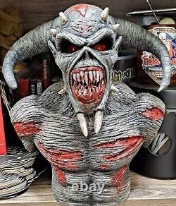 Iron Maiden 22cm Custom Eddie FIGURE Legacy Beast Statue Figurine RESIN BUST New
