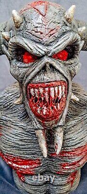 Iron Maiden 22cm Custom Eddie FIGURE Legacy Beast Statue Figurine RESIN BUST New