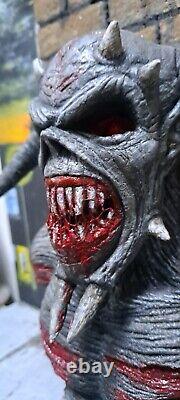 Iron Maiden 22cm Custom Eddie FIGURE Legacy Beast Statue Figurine RESIN BUST New