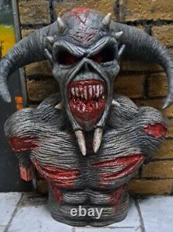 Iron Maiden 22cm Custom Eddie FIGURE Legacy Beast Statue Figurine RESIN BUST New