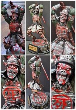Iron Maiden Custom 8 FIGURE Eddie Samurai Senjutsu Hand Painted Resin Statue