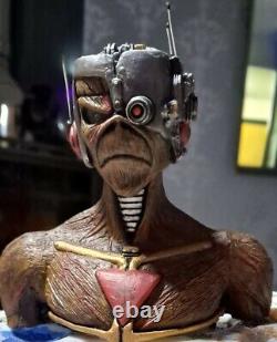Iron Maiden Inspired Custom FIGURE Cyborg Eddie 6 Resin BUST Statue Figurine