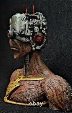 Iron Maiden Inspired Custom FIGURE Cyborg Eddie 6 Resin BUST Statue Figurine