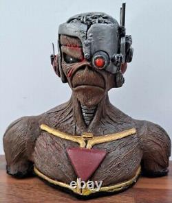 Iron Maiden Inspired Custom FIGURE Cyborg Eddie 6 Resin BUST Statue Figurine