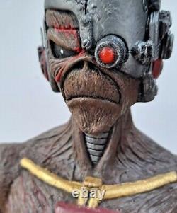 Iron Maiden Inspired Custom FIGURE Cyborg Eddie 6 Resin BUST Statue Figurine
