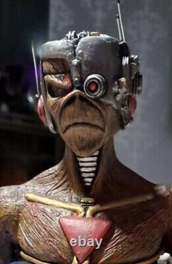 Iron Maiden Inspired Custom FIGURE Cyborg Eddie 6 Resin BUST Statue Figurine