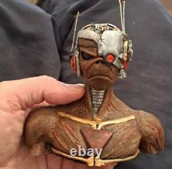 Iron Maiden Inspired Custom FIGURE Cyborg Eddie 6 Resin BUST Statue Figurine