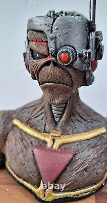 Iron Maiden Inspired Custom FIGURE Cyborg Eddie 6 Resin BUST Statue Figurine