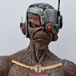 Iron Maiden Inspired Custom FIGURE Cyborg Eddie 6 Resin BUST Statue Figurine